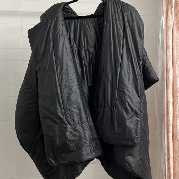 Norma Kamali sleeping bag coat with hood in black size XS/S - Picture 5 of 7